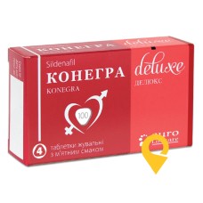 Конегра делюкс табл. жув. 100 мг №4 Дженефарм (Греція)