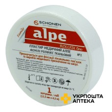 Лейкопластир Алпе фемілі ролфікс 12,5 мм * 4,5 м, ткан. Planet (Suzhou) Medical Products (Китай)