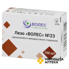 Лезо Волес стерильне 23 №100 Huaian Tianda Medical Instruments (Китай)