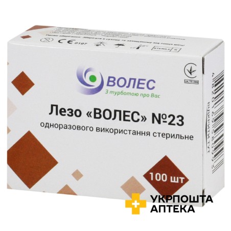 Лезо Волес стерильне 23 №100 Huaian Tianda Medical Instruments (Китай)