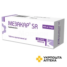 Мезакар SR табл. пролонг. 400 мг №50 Кусум Хелтхкер (Індія)