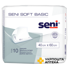 Пелюшки гігієнічні SENI SOFT Basic 40х60 см. №10 Torunskie ZMO (Польща)