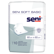 Пелюшки гігієнічні SENI SOFT Basic 60х60 см. №10 Torunskie ZMO (Польща)