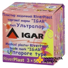 Пластир Ріверпласт Ігар 3 см * 500 см, неткан., ультрапор Ігар (Україна)