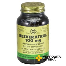 Ресвератрол Solgar капс. 770 мг №60 Солгар Вітамін енд Херб (США)