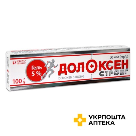 Долоксен Стронг гель 50 мг/г 100.г Червона зірка Хімфармзавод (Україна)