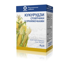 Кукурудзи стовпчики з приймочками по 30 г у пачках з внутрішнім пакетом Віола (Україна)