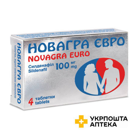 Новагра Євро табл. 100 мг №4 Конарк Інтелмед (Індія)