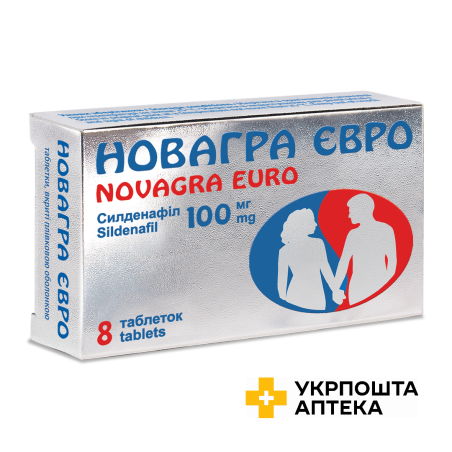 Новагра Євро табл. 100 мг №8 Конарк Інтелмед (Індія)