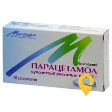 Парацетамол супп. 170 мг №10 Монфарм (Україна)