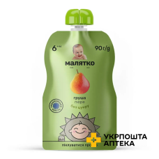 Пюре дитяче Малятко з груш (пауч), 90г Еконія (Україна)