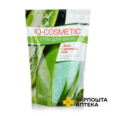 Сіль для ванн IQ-Cosmetic Алое та арганова олія, 500 г Карапуз (Україна)