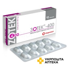 Зотек табл. 400 мг №10 Евертоджен Лайф Саєнсиз (Індія)