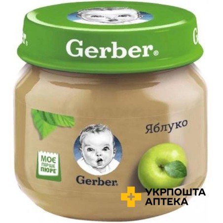 Гербер пюре яблуко 80 г, яблyко Nestle Polska (Польща)