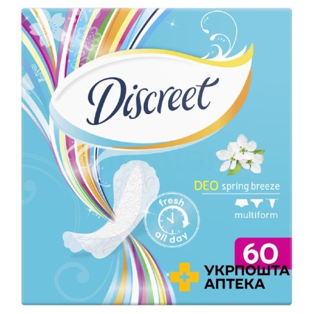 Прокладки щоденні Дискріт део Spring Breeze Multiform №60 Проктер енд Гембл Україна (Україна)