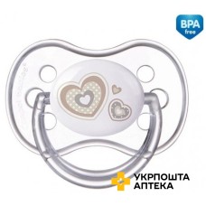 Пустушка Канпол бебіс силіконова 22/563, 6-18 міс., Newborn baby, кругла Topsil (Польща)