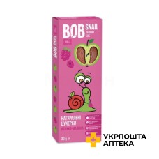 Цукерки Равлик Боб 30 г, яблуко, малина Еко Снек (Україна)