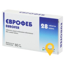 Єврофеб табл. 80 мг №28 Дженефарм (Греція)
