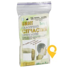 Бинт еластичний сітчастий трубчастий тип-1, 50 см * 7 см, на голову, стегно, бавовна Міран (Україна)