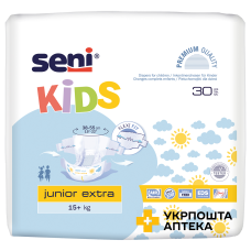 Підгузки для дітей SENI KIDS junior extra №30 Torunskie ZMO (Польща)