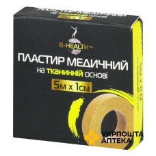 Пластир котушковий Бі-хелс 5 м * 1 см, ткан., котуш. Калина Медична Виробнича Компанія (Україна)