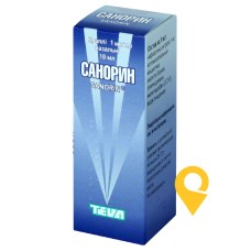 Санорин крап. назал. 0,1 % 10.мл Teva Czech Industries s.r.o. (Чеська Республіка)