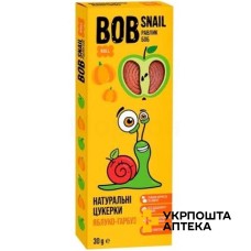 Цукерки Равлик Боб 30 г, яблуко, гарбуз Еко Снек (Україна)