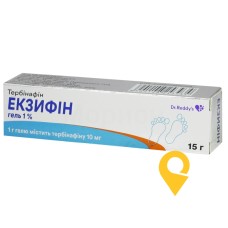 Екзифін гель 1 % 15.г Д-р. Редді'с (Індія)