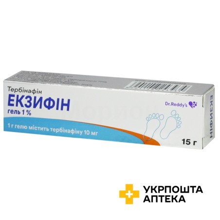 Екзифін гель 1 % 15.г Д-р. Редді'с (Індія)