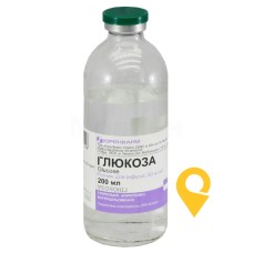 Глюкоза р-н д/інф 5 % 200.мл Юрія-Фарм (Україна)