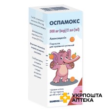 Оспамокс пор. д/сусп. 500 мг/5 мл 60.мл Сандоз (Австрія)