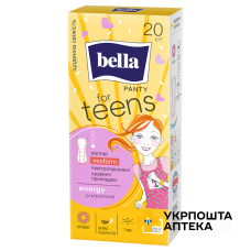 Прокладки гігієнічні щоденні BELLA PANTY FOR TEENS ENERGY normal mixform №20 Torunskie ZMO (Польща)
