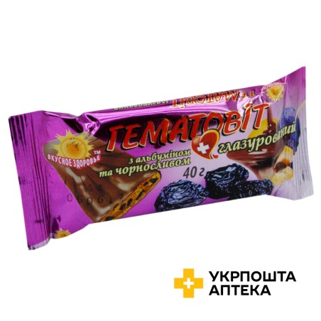 Гематовіт 40 г, альб. та чорнослив глаз. Вітапак (Україна)