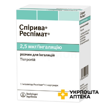 Спірива респімат р-н д/інг. 2,5 мкг/інг 4.мл Берінгер Інгельхайм Фарма (Німеччина)