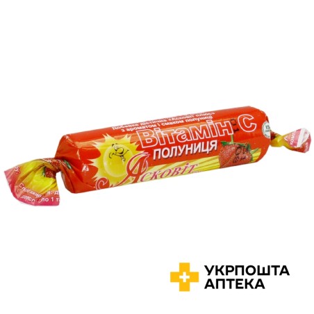 Асковіт плюс табл. 3 г, полуниця №10 Вітапак (Україна)