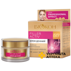 Денний крем Біокон Professional Effect Filler Activ 55+ 50 мл Біокон (Україна)