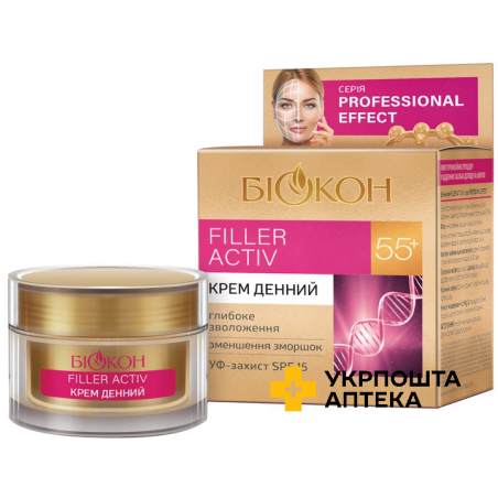 Денний крем Біокон Professional Effect Filler Activ 55+ 50 мл Біокон (Україна)