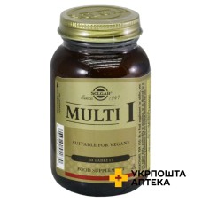 Мульти-I (Multi-One) Solgar табл. №60 Солгар Вітамін енд Херб (США)