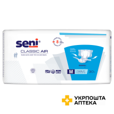 Підгузки для дорослих SENI STANDARD AIR medium №30 Torunskie ZMO (Польща)