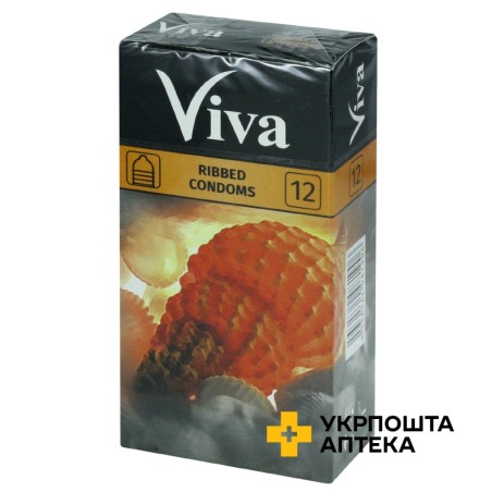 Презервативи латексні VIVA (Віва) ребристі №12 Karex Industries SDN.BHD. (Малазія)