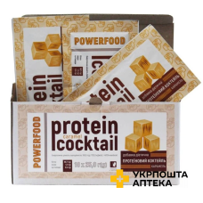 Протеїн комплексний Powerfood protein cocktail, карамель саше по 25 г №10 Красота та Здоров'я (Україна)