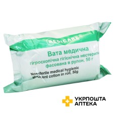 Вата нестерильна Медікеа 50 г Допомога-I (Україна)