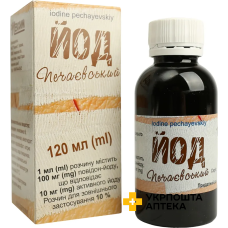 Йод печаєвський розчин 10% банка 120 мл Технолог (Україна)