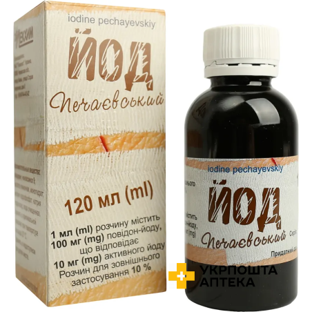 Йод печаєвський розчин 10% банка 120 мл Технолог (Україна)