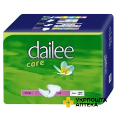 Підгузки для дорослих Dailee Care Super Extra Large повітропроникні №30 Drylock Technologies (Чеська Республіка)