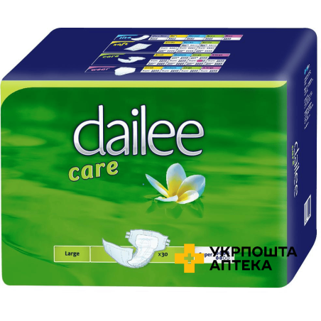Підгузки для дорослих Dailee Care Super Large повітропроникні №30 Drylock Technologies (Чеська Республіка)