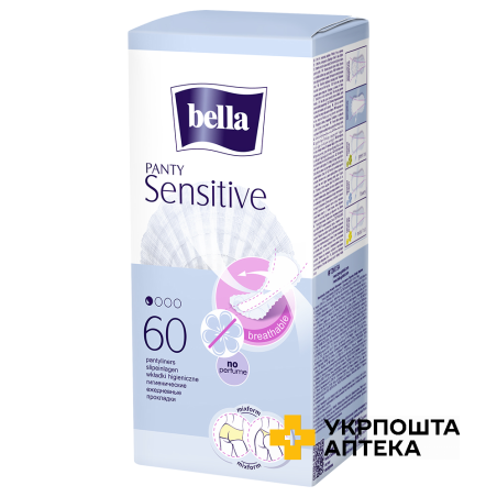 Прокладки гiгiєнiчнi щоденнi Bella Panty Sensitive №60 Torunskie ZMO (Польща)