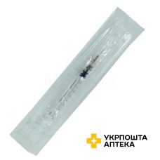 Шприц трикомпонентний Медікеа 1 мл, з голкою Допомога-I (Україна)