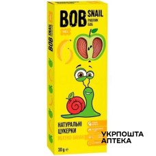 Цукерки Равлик Боб 30 г, яблуко-банан Еко Снек (Україна)
