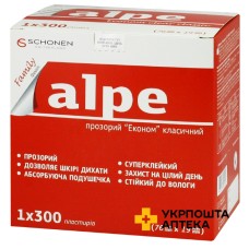 Пластир Алпе Фемілі (Alpe Family) економ прозорі розмір 76 мм*19 мм 300 шт Planet (Suzhou) Medical Products